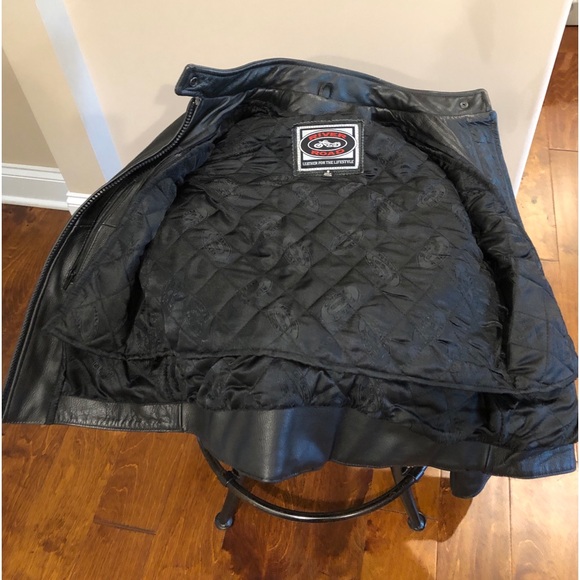 River Road Ladies Leather Heavy Duty Motorcycle Jacket - Size S - Picture 4 of 11